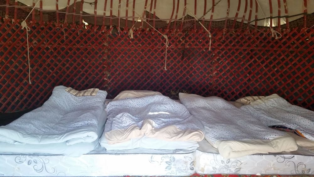 Dormir en una yurta en Uzbekistán